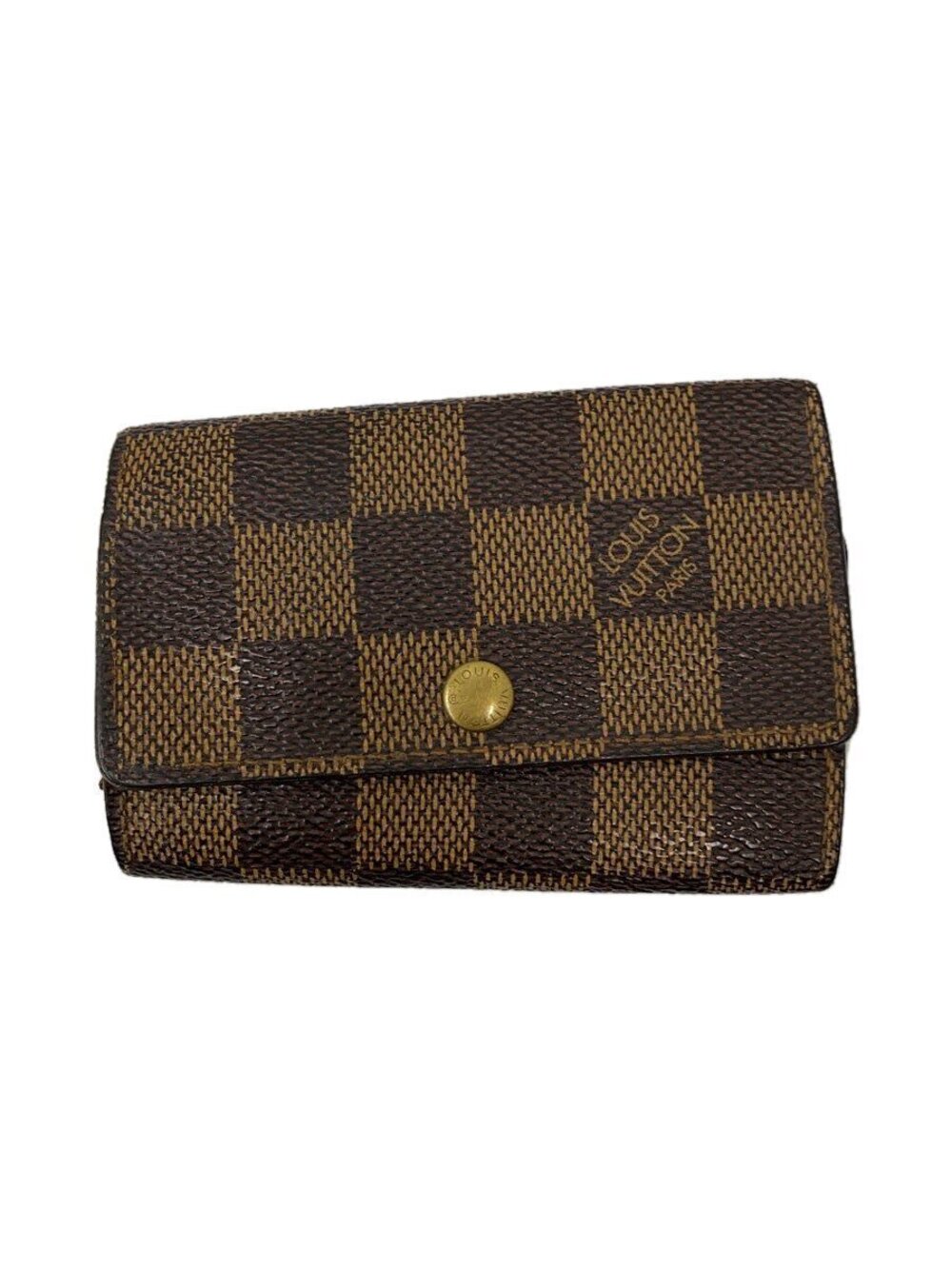 LOUIS VUITTON Multicles Ebene Brown Leather Brown